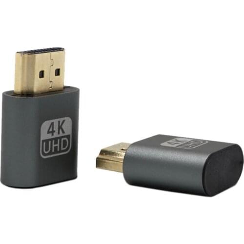HDMI-compatible Virtual Display Adapter 4K 1.4 DDC EDID Dummy Plug Support 1920x1080P For BTC Mining Miner Video Card