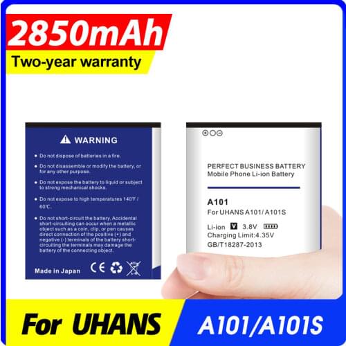 2850mAh UHANS A101 Battery for UHANS A101 A101S Phone battery