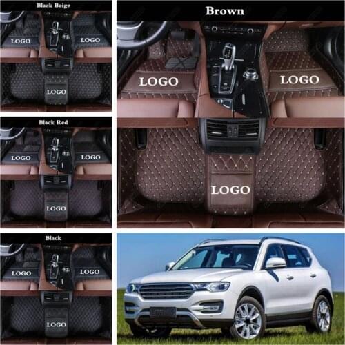 Car Floor Mat for Great Wall Haval H7 H5 H8 H9 M6 H2S H6coupe F7 F7X H1 H2 H3 H4 H6 Car Foot Mats Auto Carpet Cover Floor Mats