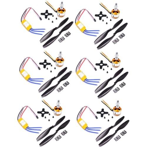 A2208 1100KV / A2212 2212 1000KV 1400KV Brushless Outrunner Motor 30A ESC Propeller 1045 Quad-Rotor for RC Aircraft Multicopter
