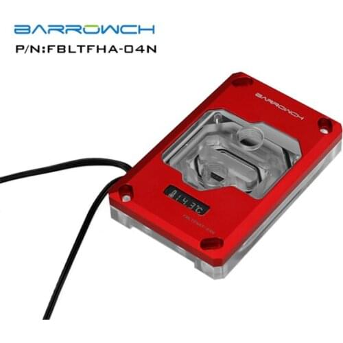 BARROWCH CPU Block For AMD RYZEN AM4/AM3 LED Digital Display , 5V ARGB 3PIN SYNC FBLTFHA-04N