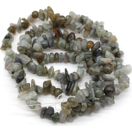 Fashion Spaced Beads Natural Flash Stone Gravel Beaded for Jewelry Making DIY Bracelet Necklace Accessories Gift 5-8mm