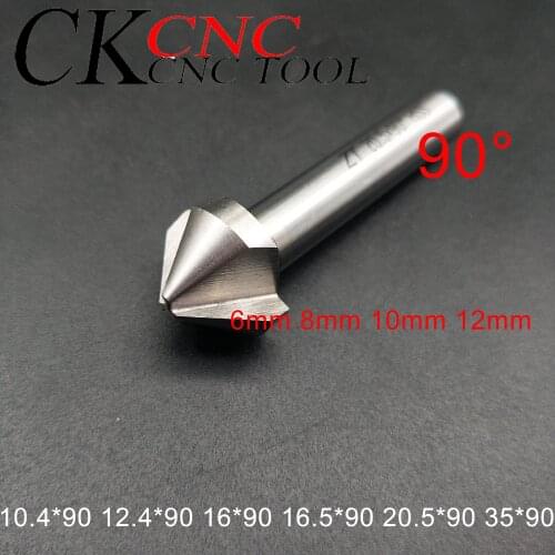 10.4*90 12.4*90 16*90 16.5*90 20.5*90 35*90 6mm 8mm 10mm 12mm straight shank three-edged chamfering cutter chamfer trimming bit