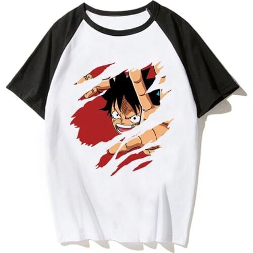 Unisex One Piece T Shirt Japanese Anime Shirt Men T-shirt Luffy T Shirts Clothing Tee Shirt Printed Tshirt Short Sleeve Top Tee