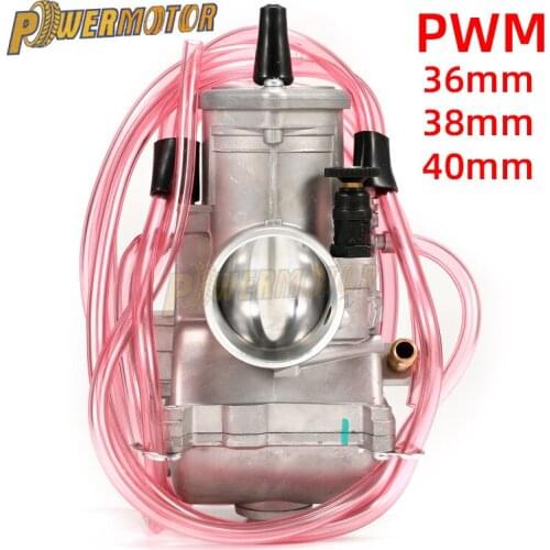 PWM 36 38 40mm Carburetor Carb For 125cc-250cc 2T 4T Engine Racing Motorcycle Scooter ATV Carb With Power Jet Dirt Bike Pit Bike