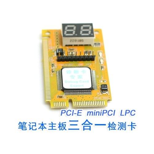 Notebook Computer Motherboard Fault Detection Card PCI-E Diagnostic Card MiniPCI LPC Three-in-one Test Card