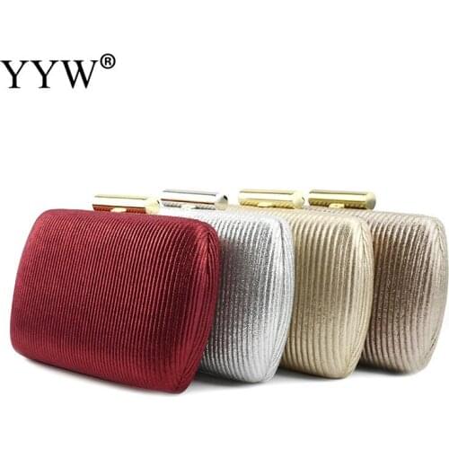 WomenS Simple Pleated Clutch Bag Luxury Glitter Formal Evening Bag Dress Purse Chain Shoulder Wedding Party Bags Ladies Gift
