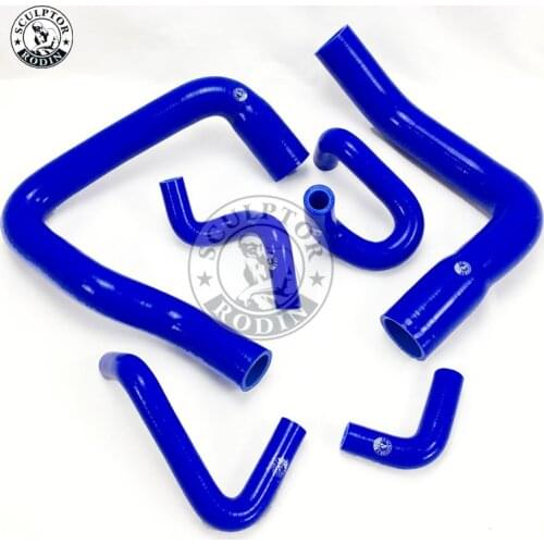Silicone Radiator Hose Kit For FORD MUSTANG V8/V6 MT 79-93 (6Pcs) Red/Blue/Black