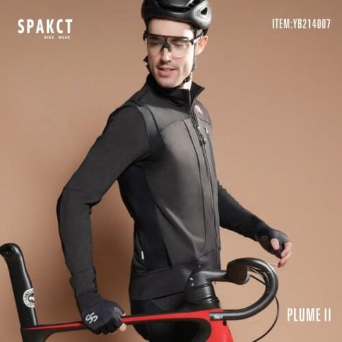 SPAKCT Thickened Autumn Winter Cycling Jacket Men Double-layer Windproof Warm Up Road Mountain Bike Reflective Cycling Clothes