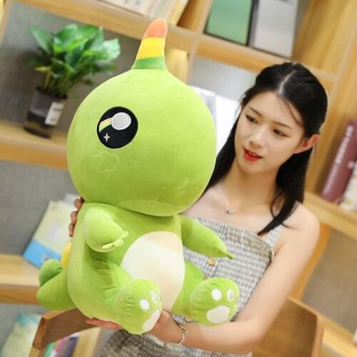 New Nice Super Soft Lovely Dinosaur Plush Doll Cartoon Stuffed Animal Dino Toy for Kids Baby Hug Doll Sleep Pillow Home Decor
