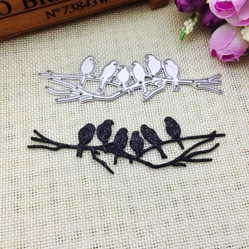2021 New Birds on Metal Cutting Dies Stencil Scrapbooking DIY Album Stamp Paper