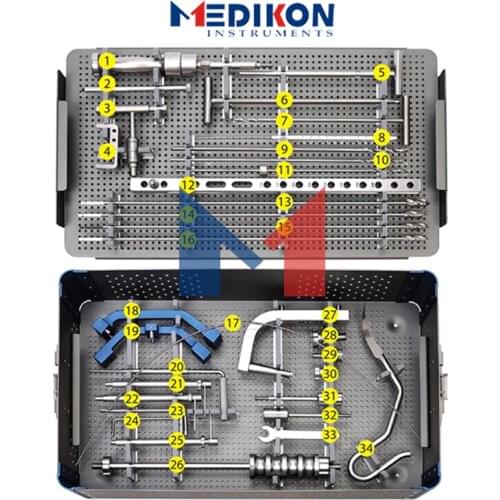 New German Tibial Intramedullary Nail Instruments Set orthopedic ortho surgery implants Humeral Interlocking Nail bone set