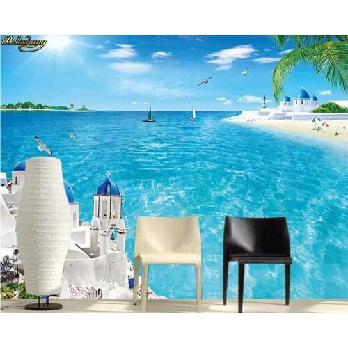 Beibehang Custom photo wallpaper mural love sea scenery sea coco beach background wall painting wall papers home decor