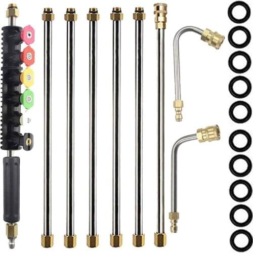 Pressure Washer Extension Wands - 120 Inch Power Washer Gutter Cleaning Tools, Telescoping Replacement Lance, Window Cleaner Noz