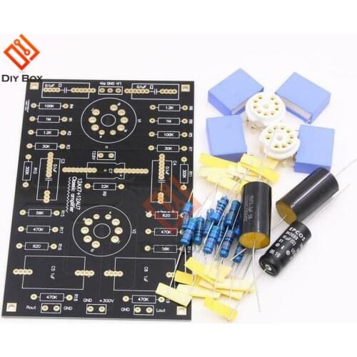 The latest version Classic Circuit Tube Preamplifier Preamp Board DIY Kits For 12AX7 / 12AU7 Tube Adjust your favorite voice