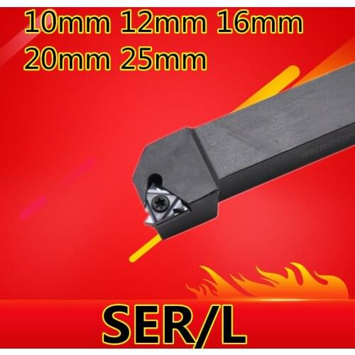 1PCS SER1010H11 SEL1616H16 SER1212H16 SER1616H16 SER2020K16 SER2525M16 CNC External thread Turning tool rod Free shipping