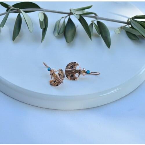 Handmade silver earrings free shipping from Turkey