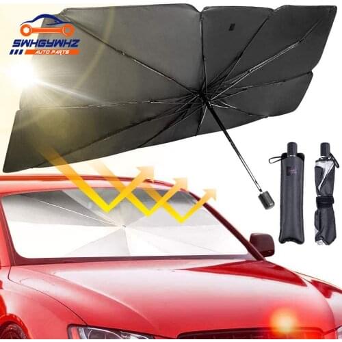 Foldable Car Windshield Sun Shade Umbrella-Sunshade Cover UV Block Car Front Window for Auto Windshield Covers Trucks Cars