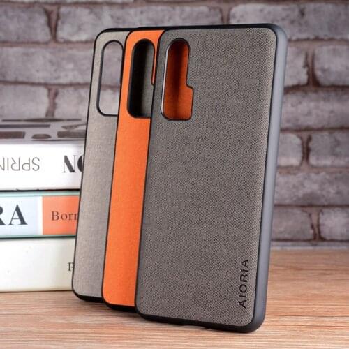 Textile fabric case for Huawei Nova 6 5G , withTPU+PC 2in1 material,phone case for Huawei Nova 6 5G case cover capa