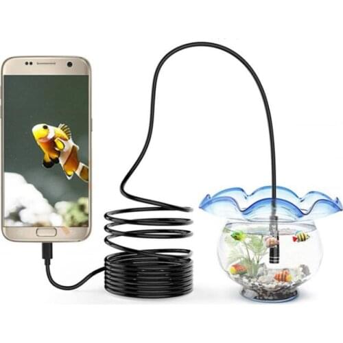 3-in-1 USB Endoscope Hard Cable 720P Endoscopy Camera For Android Type-c PC Waterproof Snake Camera 2/5/10M