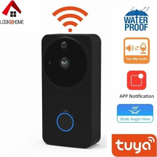 Tuya 1080P HD Video Doorbell Camera WiFi Smart Life Wireless Camera Two Way Communication Battery Power Doorbell System Intercom