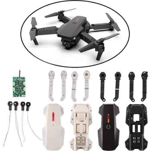 E88 Pro Drone Spare Replacement Parts Arm / Motor / Circuit Board / Upper Shell Cover / Lower Shell Easy to Install