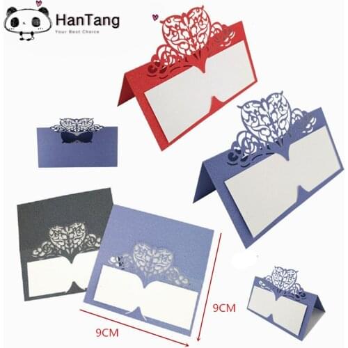 100Pcs Table Cards Laser Cut Paper Vine Seat Cards For Wedding Party Favors Decoration Name Place Cards 6Z-SH871-100