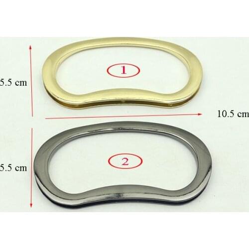 2pcs/lot Light Gold Handle Purse Frame Luggage Hardware Accessories DIY Bag Accessories Bag Hold Metal Arm In Arm Bag Handle