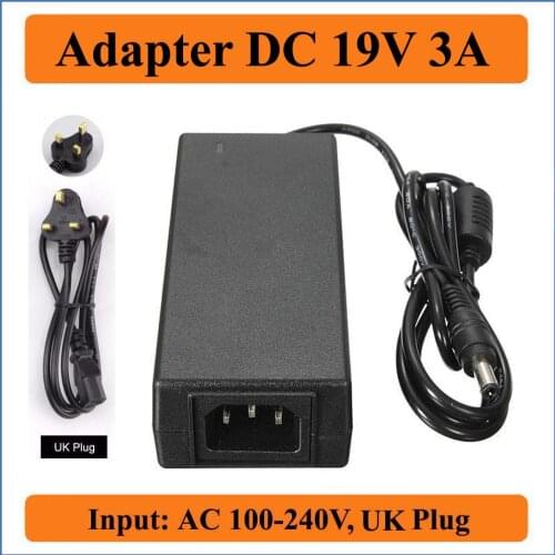 19V 3.42A UK Plug AC DC Adapters Replacement For Lenovo/Asus/Toshiba 19V 3.42A 5.5*2.5MM 65W Laptop AC Chargers Power Adapter