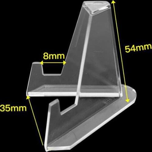 1pc Acrylic Coin Easel Medal Badge Display Rack Home Decoration Ornaments