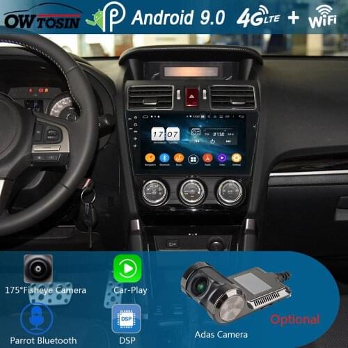 9" IPS Android 9.0 8Core 4G+64G Car Radio Multimedia GPS CarPlay DSP Parrot BT For Subaru Forester XV 4 2013 2014 2015 2016 2017