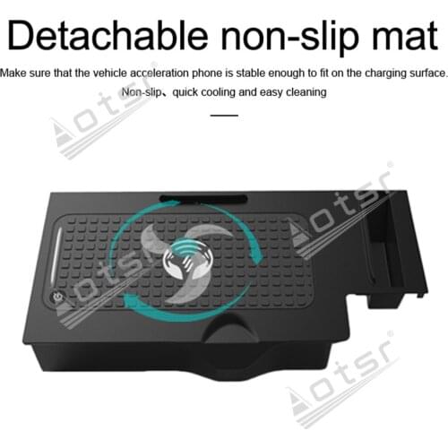 QI car Infrared Fast wireless charger For BMW x3/x4 2018-2019 QI Infrared Wireless Charging Car Phone Holder for iphone/Samsung