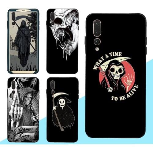 Grim Reaper Skull Skeleton Case for Huawei Honor 9 10 20 Lite 8A 8X 9X 10i 7C 7A Pro 8C 8S Nova 5T Y6 Y9 Y7 2019