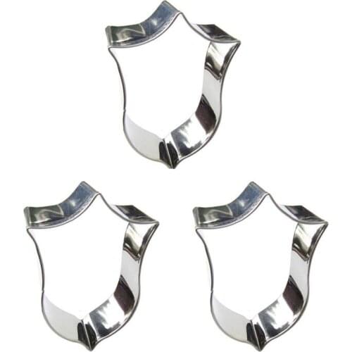 Shield shape 3 piece biscuit cutting molds, baking tools, cake decorating soft candy tools