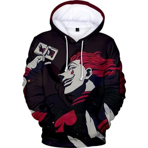 Hot Sale Hunter X Hunter Hisoka 3D Hoodies Boy/girls Hoodie Sweatshirt Long Sleeve Cartoon Jacket Clothing Casual Oversized Coat