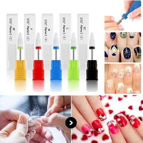 Nail Art Ceramic Polishing Head Nail Remover Exfoliating Tool Electric Nail Polishing Machine Accessories Manicure Pedicure Tool