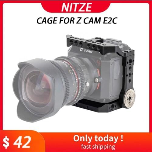 Nitze Cage for Z Cam E2,E2C,M4,S6,F6,F8 with HDMI and USB Cable Clamps CAMERA CAGE FOR Z CAM E2C-TP-E2C
