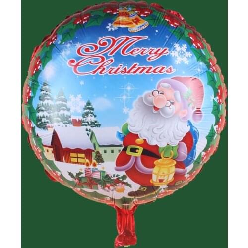 Round Foil Balloons Christmas Decorations for home Adornos navidad 2016 18inch Decoration Balloons Helium Party Supplies CP0865