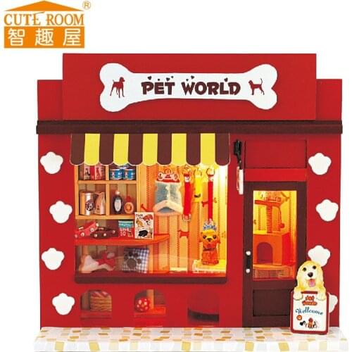 Cute Room Toy for Girls Doll House Puppenhaus Brithday Miniature Furniture House Toys for Children Wooden House Toys-Pet World