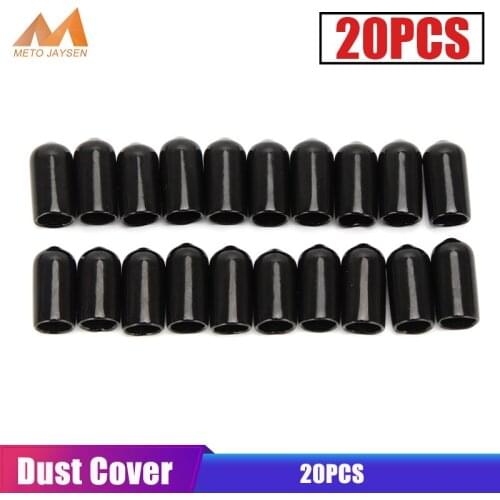 Soft Rubber Durable Protective Cover for High Pressure Quick Couplers Fittings Male Plug Sockets Dust-Proof Cap Black 20pcs/set