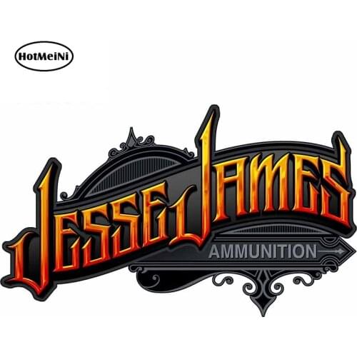 HotMeiNi 13cm x 7.8cm for Jesse James Black Label Logo Car Stickers and Decals Waterproof Decoration Occlusion Scratch