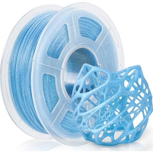 PLA Twinkling Filament 1kg 1.75mm Diameter Tolerance 0.02mm PLA Twinkle Blue Black Sparkle Glitter 3D Printer Printing Material