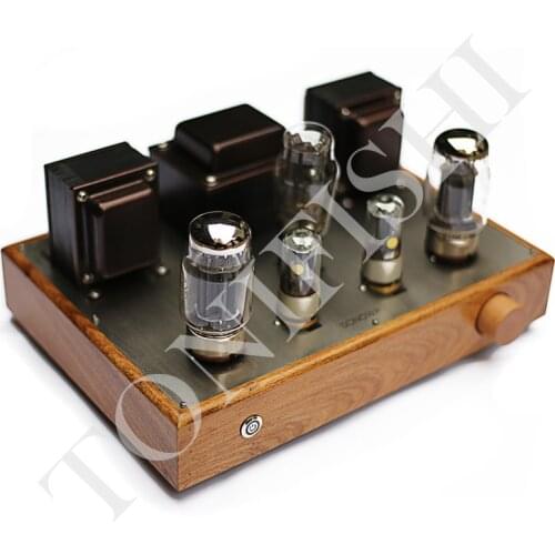 6N8P pushes KT88 single-ended tube amplifier, output power: 10WX2, frequency response: 20HZ-28KHZ, SNR: 90DB