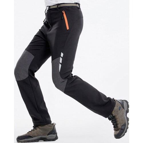 Autumn Men Hiking Pants Outdoor Climbing Trekking Camping Thin Loose Casual Gym Zipper Pockets Quick Dry Pants Trousers