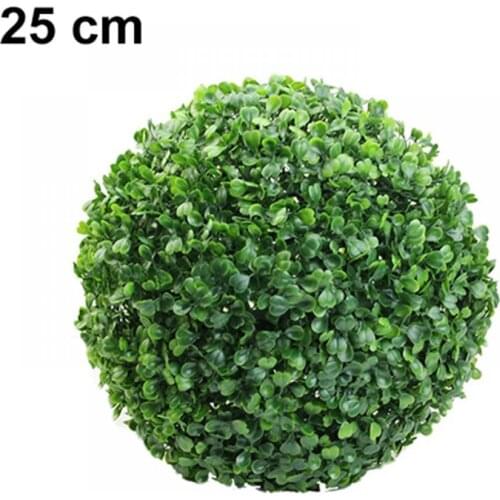 Discount ! Artificial Plant Ball Topiary Tree Boxwood Home Outdoor Wedding Party Decoration Fake Plants DIY Hanging Grass Ball