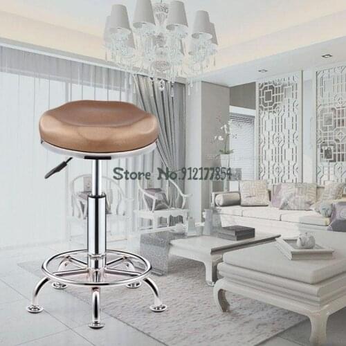 Stool round barber shop chair gallery dedicated massage bed technician beauty stool beauty salon leather cushion barber chair ro