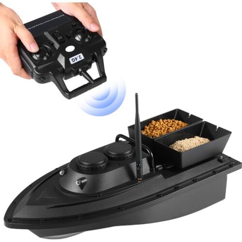 Smart Fishing Bait Boat Wireless Remote Control Fishing Feeder Toy RC Fishing Boat for Adults Beginners 500M Remote Range