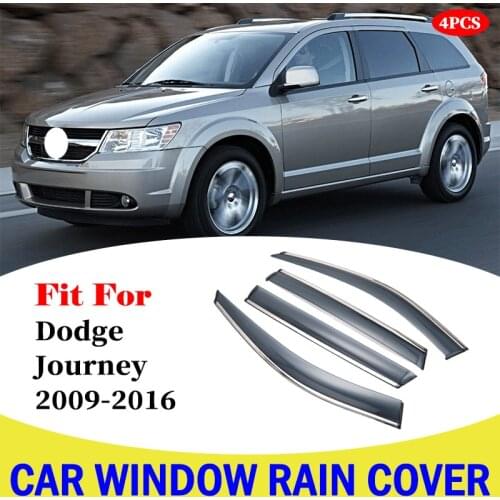 Car Window Rain Shield Visor Guards Protector Sun Wind Deflector Awning Shade Cover For Dodge Journey 2009-2016 Car Accessories