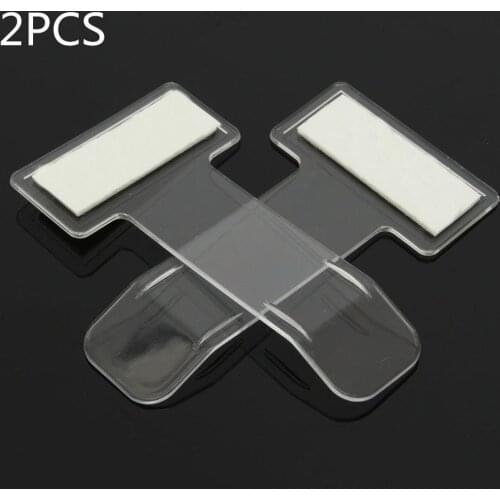 2PCS Car Parking Ticket Clip Auto Windshield Mounted Parking Card Holder Transparent Clip car-styling for Change Tickets Cards