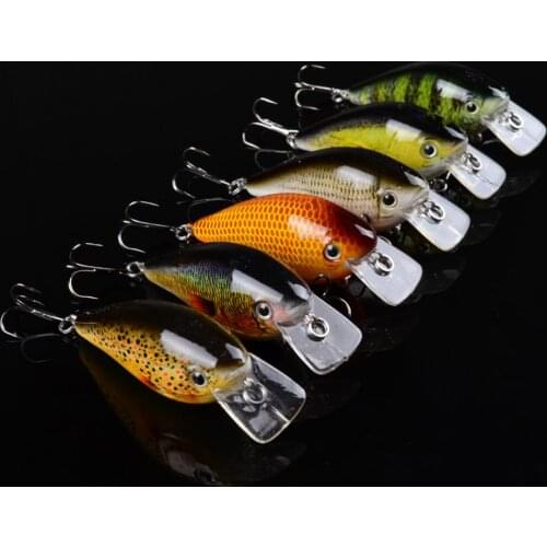 1PC 7.5cm 12.8g Crankbait Hard Bait Crank Fishing Artificial Lures Japan Wobbler Swim Bait